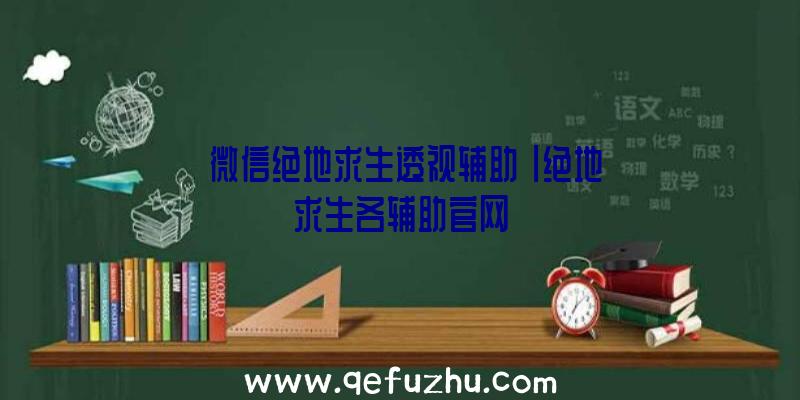 「微信绝地求生透视辅助」|绝地求生各辅助官网